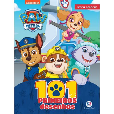Livro Da Patrulha Canina - Livro - 101 primeiros desenhos - Patrulha Canina | Shopee Brasil