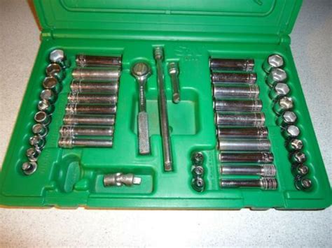 Sk Dr Pc Metric Sae Deep Short Ratchet Socket Tool Set