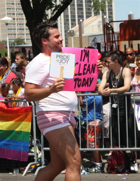 Shooting Down The Middle Of The Road Chicago Gay Pride Parade Post Signs Of The Times