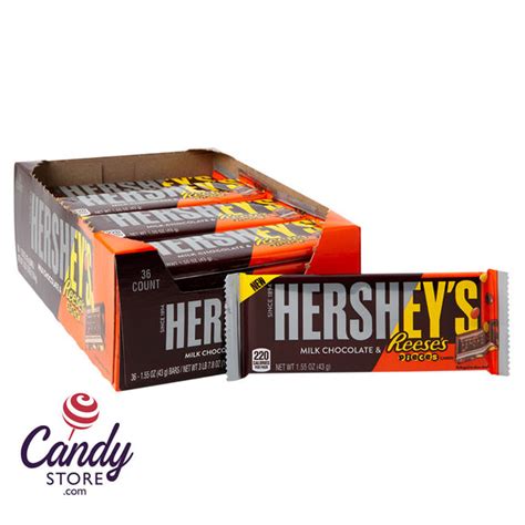 Hershey's Milk Chocolate With Reese's Pieces 1.55oz - 36ct