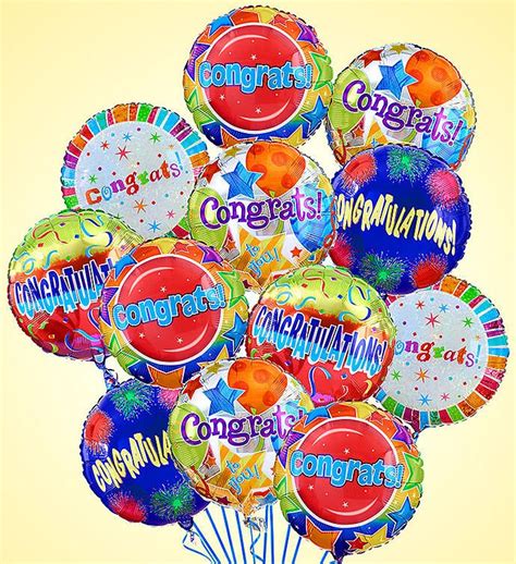 Air-Rangement® - Congratulations Mylar Balloons from 1-800-FLOWERS.COM