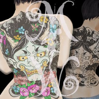 Second Life Marketplace - M*W - Japan Oni Tattoo - Appliers +BOM