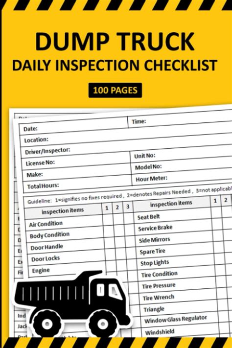 Buy Dump Truck Daily Inspection Checklist Dump Truck Pre Trip