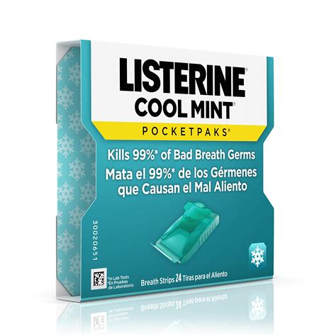 Listerine Cool Mint Pocketpaks Breath Strips Oral Dissolving Breath