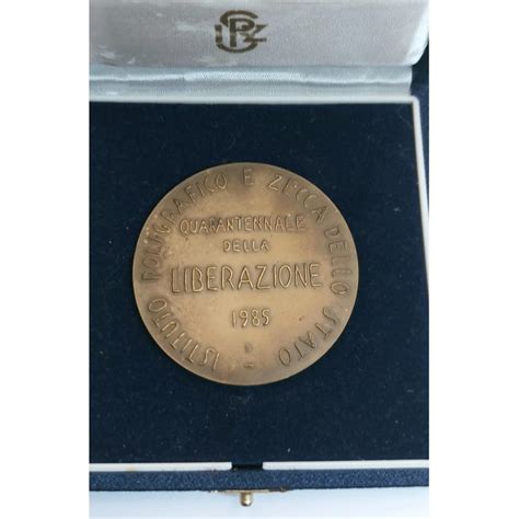 Ipzs Medaglia Anniversario Liberazione Bronzo Mm