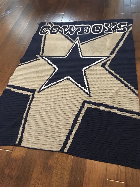 Free Dallas Cowboys Crochet Blanket Pattern Web Crochet The Dallas