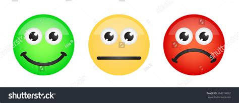 Set Three Different Emotions Smiley Ball Stock Vector (Royalty Free) 564914062 | Shutterstock