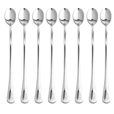 Long Handle Heavy Duty Stainless Steel Iced Tea Cream Spoons 9 45 Inch