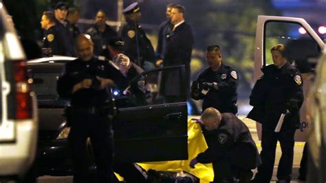 San Francisco Police Investigate The Scene Of A Quadruple Homicide In