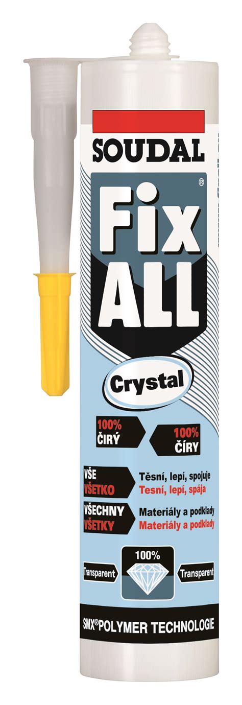 Soudal Fix ALL Lepicí a těsnicí tmel Crystal | bauhaus.cz