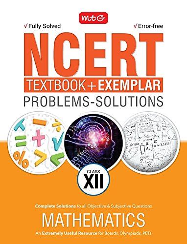 Ncert Exercises Exemplar Solutions Mathematics Class 12 Paperback Na 9789386634351