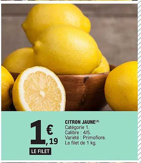 Promo Citron Jaune Chez E Leclerc ICatalogue Fr