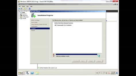 Windows Server 2008 Installing Active Directory Part 1 Youtube