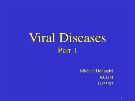 Ppt Viral Diseases Part 1 Powerpoint Presentation Free Download Id327026