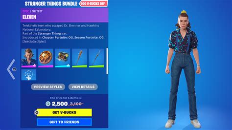 Fortnite X Stranger Things Eleven Skin Price And Details Gamepur