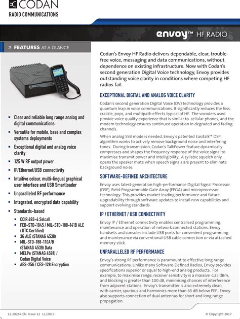 Codan 12 20267 EN_INT Envoy HF Smart Radio Intl. EN Screen Issue12