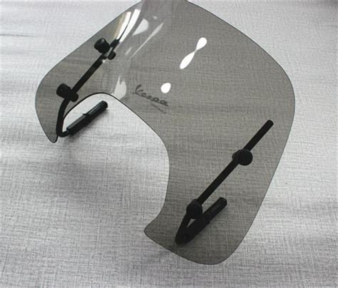 Smoke Motorcycle Windshield Wind Deflectors Windscreen For Vespa