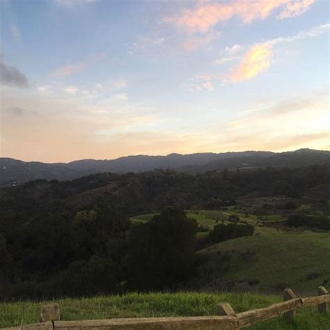 a wooden fence sitting in the middle of a lush green field