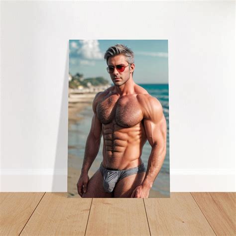 Steaming Hot Sexy Muscular Man Photo Poster Wall Decor No 10 Etsy