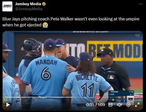 What Happened To Pete Walker Blue Jays Pitching Coach Ejected From