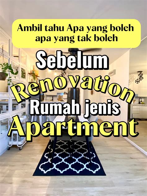 Ambil Tahu Rules Renovation Rumah Jenis Apartment Galeri Disiarkan