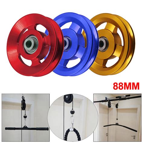 13PCS 88MM Universal Bearing Pulley Wheel Cable Gym Fitness Equipment