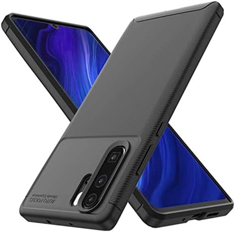 Schwarz H Lle F R Huawei P Pro Sto Fest Schutzh Lle Weiches Silikon