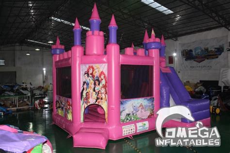 Bounce Houses With Slide Omega Inflatables Factory