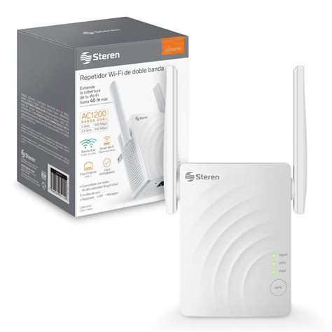 Repetidor Wi Fi Dual Band De Hasta M De Cobertura Steren Ezcomerce