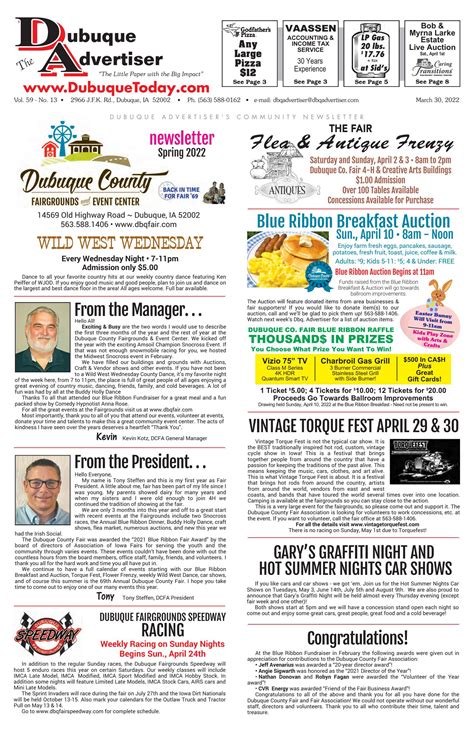 The Dubuque Advertiser March 30, 2022 by The Dubuque Advertiser - Issuu