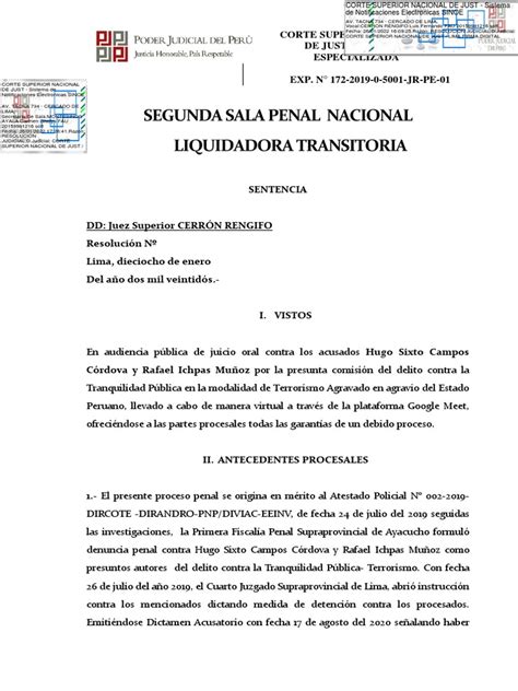 Sentencia De La Segunda Sala De Apelaciones A Julio Chapo Pdf