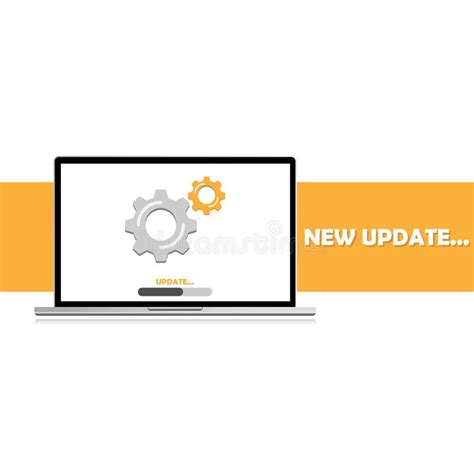 Update System Software On Laptop Update Data Or Sync With Progress Bar