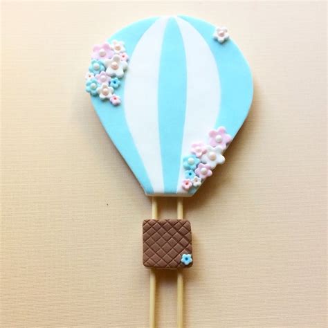 Hot Air Balloon Fondant Cake Topper
