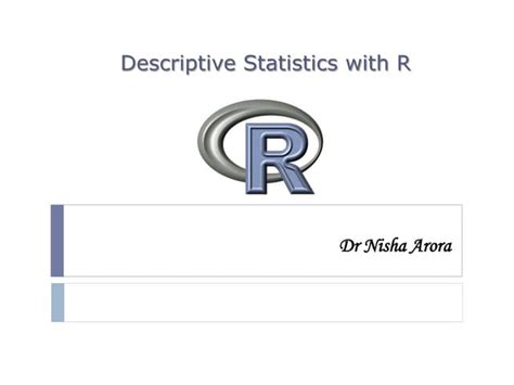 3 descriptive statistics with R | PDF