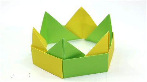 How To Make An Origami Crown Youtube