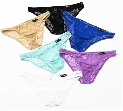 Lemooner Herren Slips Spitze Lingerie Unterw Sche Schwarz Transparent Bikini H Schen Unterhose