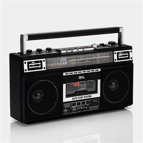 Qfx J 220bt Rerun X Cassette Boombox With Bluetooth