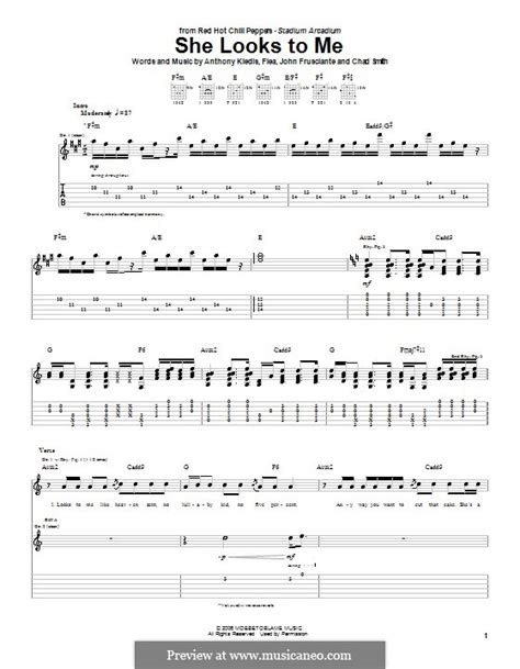 She Looks To Me Red Hot Chili Peppers By Flea A Kiedis C Smith J Frusciante On MusicaNeo