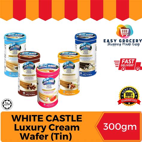 White Castle Luxury Cream Wafers Gm Chocolate Strawberry Vanilla