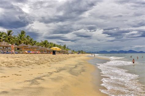 China Beach Near Hoi An Vietnam Editorial Image Image Of Chairs