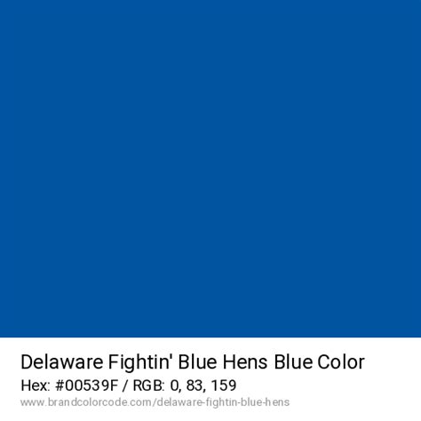 Delaware Fightin’ Blue Hens Brand Color Codes » BrandColorCode.com