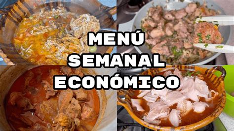 Men Semanal Econ Mico Con Pesos Fabi Cea Youtube