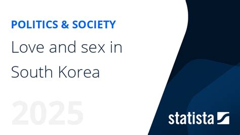 Love And Sex In South Korea Statista