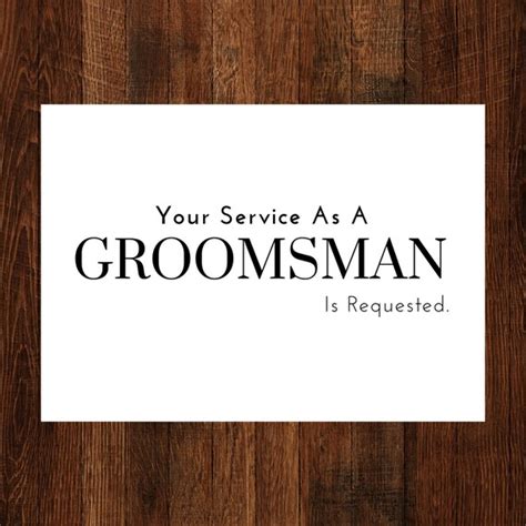 PRINTABLE Groomsman Proposal Cards | Etsy