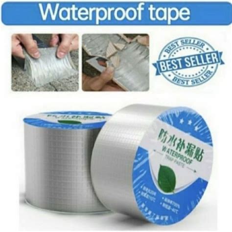 Jual Lakban Anti Bocor Panjang Meter Aluminum Foil Butyl Super Tape