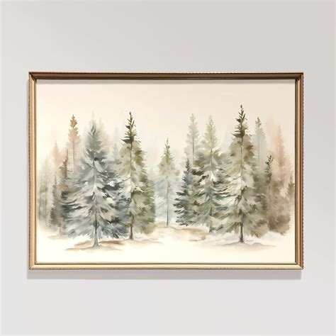 Winter Wall Art Forest Art Print Winter Tree Art Print Winter Landscape ...