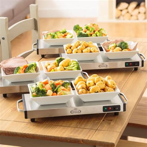 Giles Posner Cordless Hot Plate 40 X 20cm Silver 14 99 At Robert Dyas