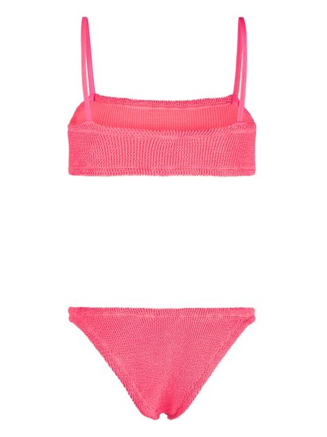 Hunza G Gigi Crinkled Effect Bikini Set Farfetch
