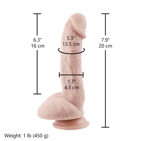 Hismith 7 9 Vibrating Realistic Dildo With 3 Speeds 4 Modes