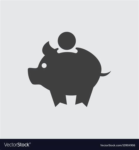 Pig Money Box Icon Royalty Free Vector Image Vectorstock